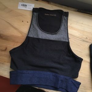 Tri-tone slashback crop - new with tags!